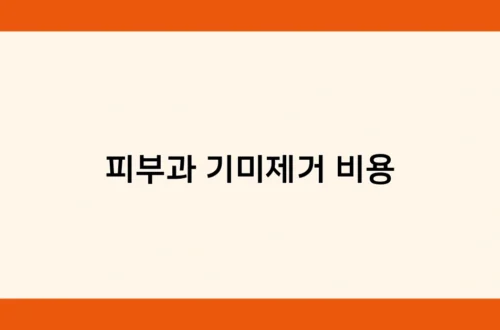 피부과 기미제거 비용 썸네일