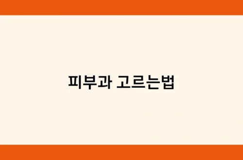 피부과 고르는법 썸네일